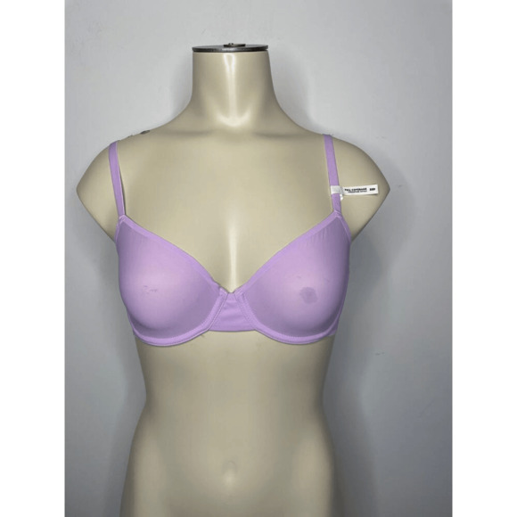Aerie Smoothez Women's Size 32D Microfiber Unlined Full Coverage Bra Purple NWT - Picture 2 of 12